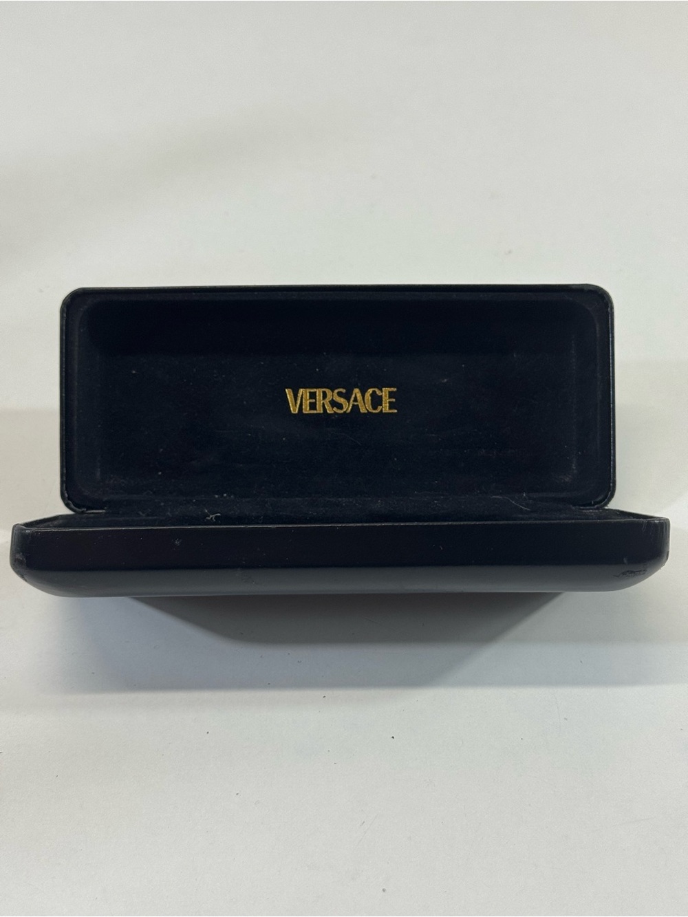 Versace Black Velvet Sunglasses Case with Gold Logo **Case only
